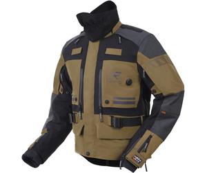 Rukka TitanTrail-R waterproof Motorcycle Textile Jacket, brown/grey, size 60