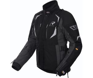 Rukka VentuRina waterproof Ladies Motorcycle Textile Jacket, black/dark grey, size 36