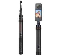 Rukkawwa 3m Extended Carbon Fiber Invisible Selfie Stick for Insta360 Insta 360 X5/X4/X3/X2/ONE R/RS for GoPro max for DJI OSMO 360 Accessories (Coffee)