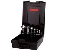 RUKO 102890RO ULTIMATECUT Countersink Set 6pc HSS Cylinder Shank