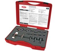 RUKO 109008 Sheetmetal Punch Set 12-Piece Quick Clean Burr-Free Cuts