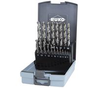 RUKO 214214RO HSS-G Metal Twist Drill Set 19-Piece High-Speed Steel