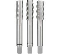 RUKO 230160 Hand Tap Set M16 Metric HSS Right Hand Cutting 3-Piece