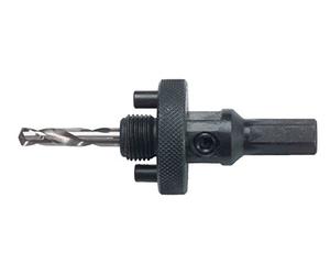 Ruko HSS Arbor Holder Including Pilot Drill Bit for Bi-Metal 32.0-210.0mm Hole Saw, Bright Finish, 9.5 mm diameter, R106209