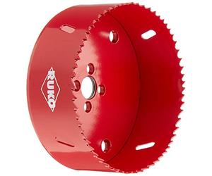 Ruko HSS Bi-Metal Hole Saw with Varied Toothing, Red Finish, 111mm Diameter, R106111