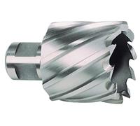 Ruko HSS Core Drill Bit with 3/4 inch Weldon Shank, CBN Ground, Bright Finish, 30.0 mm Diameter, 63.0 mm Length, R108230