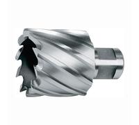 RUKO HSS Core Drill Bit with 3/4 inches Weldon Shank, CBN Ground, Bright Finish, 28.0 mm Diameter, 63,0 mm Length, R108228