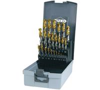 RUKO HSS-G Twist Drill Bit Set 25-pc 1-13mm TiN Coated 2501215TRO