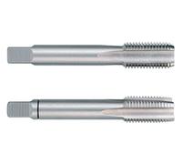 Ruko HSS Hand Tap Set, DIN 2181, Ground, Bright Finish, MF 28 x 2.00 mm Nominal Thread Size, 90.0 mm Length, 2 Pieces, R235281