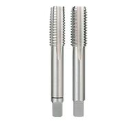 Ruko HSS Hand Tap Set, DIN 2181, Ground, Bright Finish, Nr.6 Nominal Thread Size, 40.0 mm Length, 2 Pieces, R246060UNF