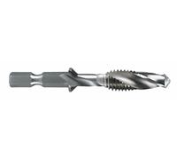 Ruko HSS Long Combined Machine Tap Bit, Ground, Bright Finish, M 8 x 1.25 mm Nominal Thread Size, 68.0 mm Length, R270018