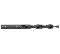 RUKO HSS Long Subland Drill Bit, Fine Grade for Through Hole, Type N, 90 Degree, Black Finish, 19.0 mm Diameter, 198.0 mm Length, R102606