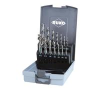 Ruko HSS Machine Tap Set in Plastic Case, Bright Finish, 14 Pieces, R245049RO