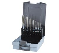Ruko HSS Machine Tap Set in Plastic Case, Bright Finish, 7 Pieces, R245057RO