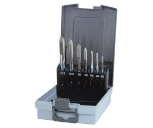 Ruko HSS Machine Tap Set in Plastic Case, Bright Finish, 7 Pieces, R245057RO