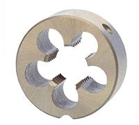 Ruko HSS Round Die, DIN EN 22568, Ground, Bright Finish, M 12 x 1.75 mm Nominal Thread Size, 14.0 mm Thickness, R237120