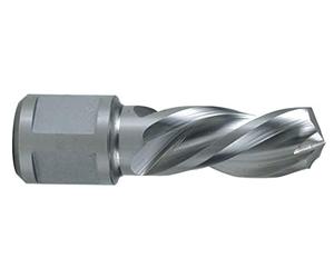 Ruko HSS Solid 3S Drill Bit with 3/4 inch Weldon Shank, CBN Ground and 3 Cutting Edges, Bright Finish, 13.0 mm Diameter, 64.0 mm Length, R1081213