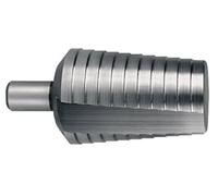 RUKO HSS Step Drill Bit Without Point, Bright Finish, 30.0-40.0 mm Diameter, Size 40, 78.0 mm Length, R101363