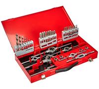 RUKO HSS Thread Cutting Tool Set Steel Case, Bright Finish, 44 Pieces, R245030