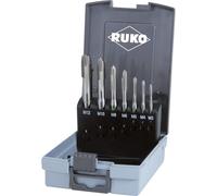 Ruko HSSE-Co 5 Machine Tap Set in Plastic Case, Bright Finish, 7 Pieces, R245061RO