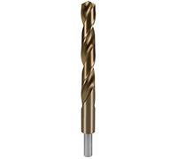 RUKO HSSE-Co 5 Twist Drill Bit with Reduced Shank, DIN 338, Type N, Gold Finish, 17.0 mm Diameter, 184 mm Length, R2005170