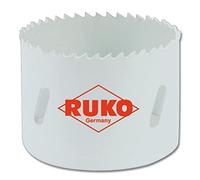 Ruko HSSE-Co 8 Bi-Metal Hole Saw with Fine Toothing, White Finish, 65.0 mm Diameter, R126065