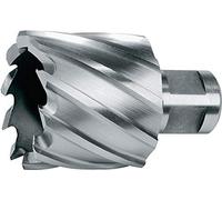 Ruko HSS Core Drill Bit with 3/4 inch Weldon Shank, CBN Ground, Bright Finish, 18.0 mm Diameter, 63.0 mm Length, R108218