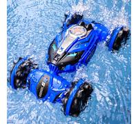 Ruko Q150 Amphibious Remote Control Cars, IPX6 Waterproof Transform Vehicle Toys, 4WD Off-Road RC Stunt Car with 360°Rotating for All Terrain, Remote Control Car for Kids, for Boy Toys