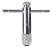 Ruko Steel Tap Wrench with Ratchet, Bright Finish, M 3 - M 10 Nominal Thread Size, Size 10, 250.0 mm Length, R241010