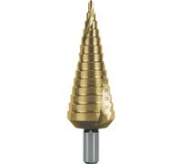 RUKO Step Drill Bit 4-30mm HSS TiN-Coated 100mm Length 101052T
