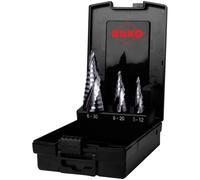 RUKO Step Drill Bit Set 3-Piece 5-30mm HSS 101626PRO