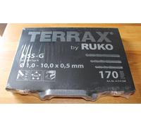 RUKO Terrax A214200 Metal Twist Drill Bit Set 170 - Piece. HSS-G DIN338