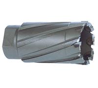 RUKO Tungsten Carbide Core Drill Bit with Cutting Edge and Threaded Retainer, Bright Finish, 17.0 mm Diameter, 84.0 mm Length, R108017