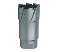 RUKO Tungsten Carbide Core Drill Bit with Cutting Edge and Threaded Retainer, Bright Finish, 18.0 mm Diameter, 84.0 mm Length, R108018