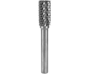 RUKO Tungsten Carbide Rotary Burr with End Teething, A Cylinder (ZYAS) Shape, Bright Finish, 10.0 mm Diameter, 60 mm Length, R116017