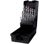 RUKO Twist Drill Bit Set 25-Piece DIN 338 Triangular Shank 259215RO