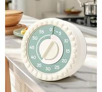 Rukuapid 3 IN 1Mechanical Kitchen Timer-60 Minute CountdownTimer, Twist To Use, Clockwork Mechanism Attach To Fridges & Ovens, Easy Read Countdown Markers For Cooking, Fitness & Studying, No Batteries