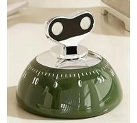 Rukuapid Mechanical Kitchen Timer-60 Minute CountdownTimer, Twist To Use, Clockwork Mechanism Attach To Fridges Ovens, Easy Read Countdown Markers For Cooking, Fitness & Studying, No Batteries, Green