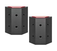 RUKUHOT 2 Pcs DIY Mounting Connector Compatible with ToughBuilt StackTech Rails, Modular Rail Mount for Custom Tool Holders, Brackets & Accessories, No-Drill Quick-Lock Design