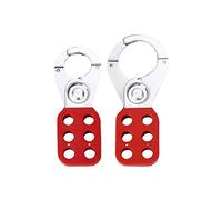 Rukurmo 2 PCS Lock Out Tag Out Lock Hasp Safety Padlock Lockout Steel Nylon Hasp Lock for Industry Equipment