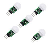 Rukurmo AM312 PIR Sensor,5 Pack PIR Motion Sensor Outdoor Mini Pyroelectric Infrared PIR Human IR Sensor Module Body