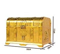Rukurmo Pirate Treasure Chest Decorative Treasure Chest Keepsake Jewelry Box Plastic Toy Treasure Boxes Party Decor Large Size B