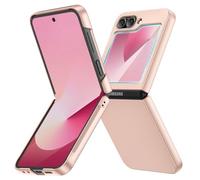 Ruky for Galaxy Z Flip 6 / Z Flip 7 FE Case, Hard PC Ultra Slim Shockproof Protective Cover, Support Wireless Charging Full Body Drop Protection Case for Samsung Galaxy ZFlip 6 / ZFlip 7 FE,Dark Gold
