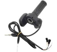 Rulbelok Ergonomic Rubber Throttle Handle Featuring Lockable Digital Speed Display Digital Speed Sensors for E Bike Conversion Digital Curved Screen Bike Throttle Travel Bike Speed Control Grip