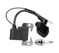 Rulbelok High Pressure Engine Ignition Coil & L7T Plug Compatible for 2Strokes 47CC 49CC ATV Pocket Dirt Bike Air Cooled Ignition Coil