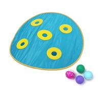 Rulbelok Interactive Cats Toy Hide Seek Catching Game Ball Toy Low Noise Fast Rolling Ball in Play Mat Bored Kitten Interactive Cats Toy for Indoors Cats