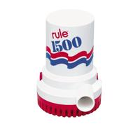 Rule 02 Marine Bilge Pump, 1500 GPH, Non-Automatic, 12 Volt