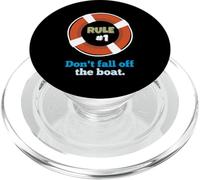 Rule 1 Do Not Fall Off The Boat Ship Rule Boating Captain PopSockets PopGrip for MagSafe