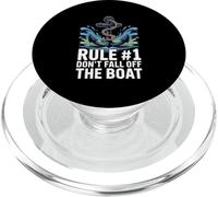 Rule 1 Don’t Fall Off The Boat Funny Boat PopSockets PopGrip for MagSafe