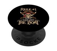 Rule #1 Don't Fall Off The Boat - Buccaneer Freebooter PopSockets Adhesive PopGrip